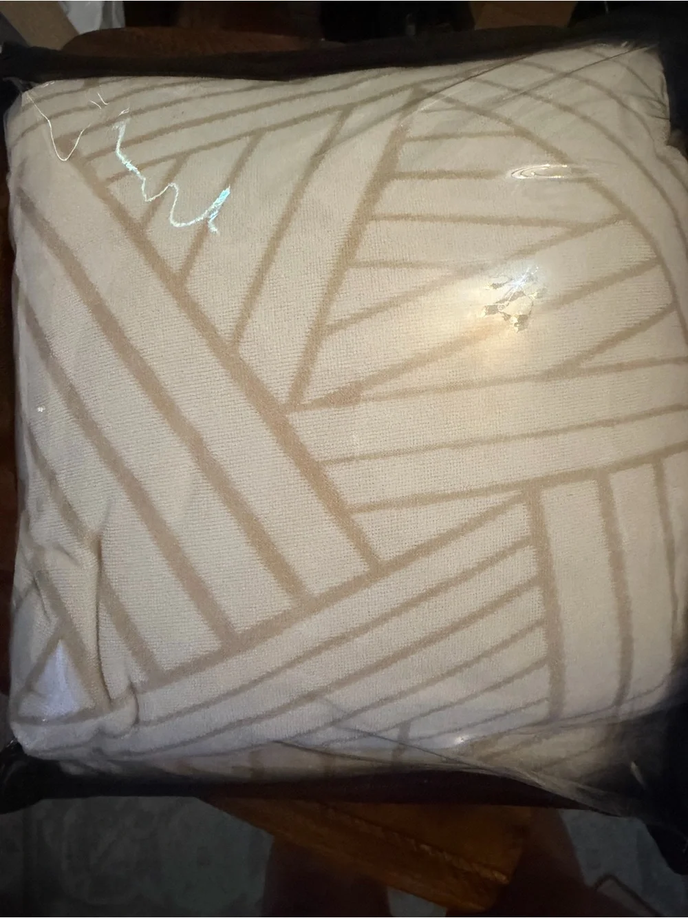 Beige Herringbone Sectional Couch Cover 200x300+200x300 CM